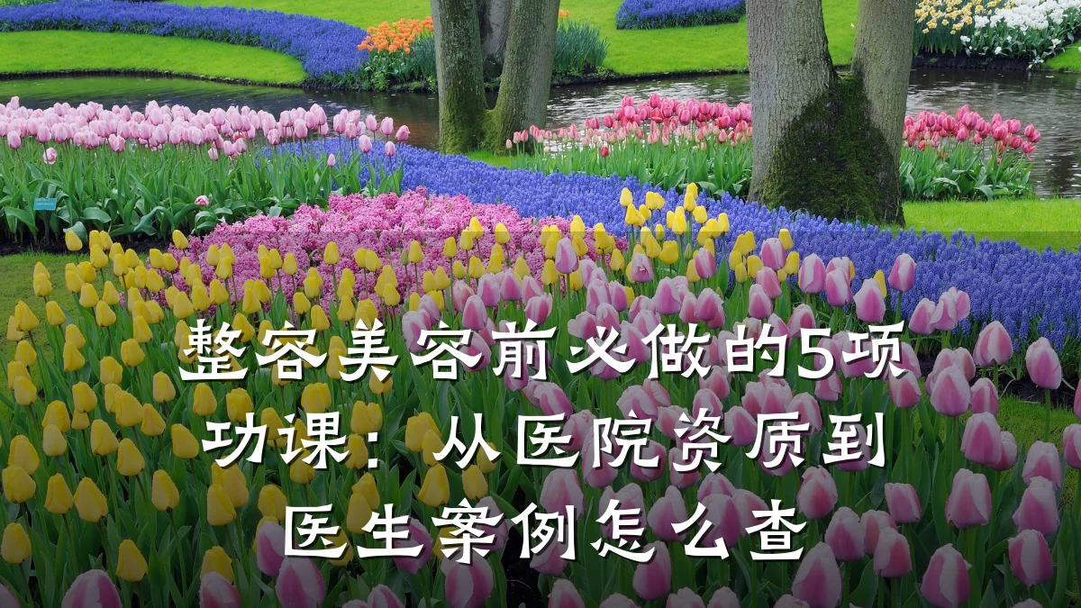 整容美容前必做的5项功课:从医院资质到医生案例怎么查