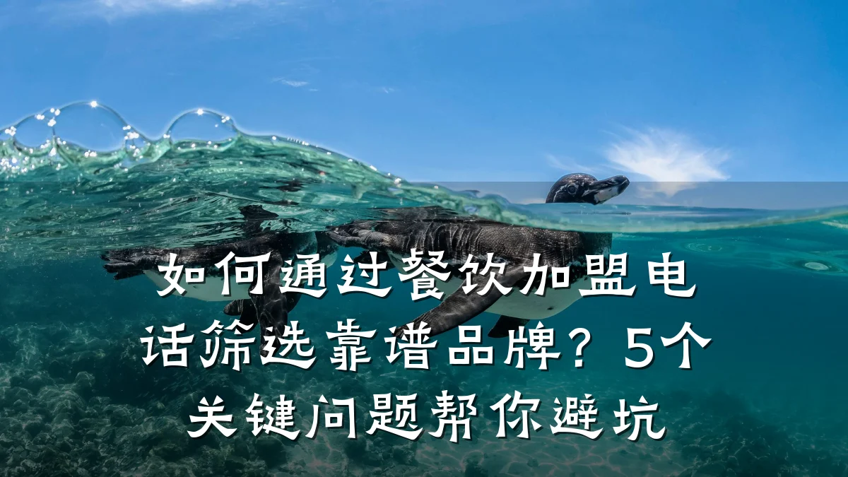 如何通过餐饮加盟电话筛选靠谱品牌?5个关键问题帮你避坑