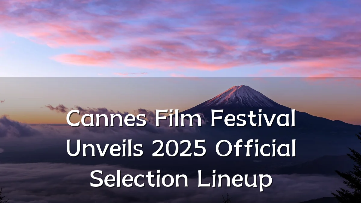Cannes Film Festival Unveils 2025 Official Selection Lineup