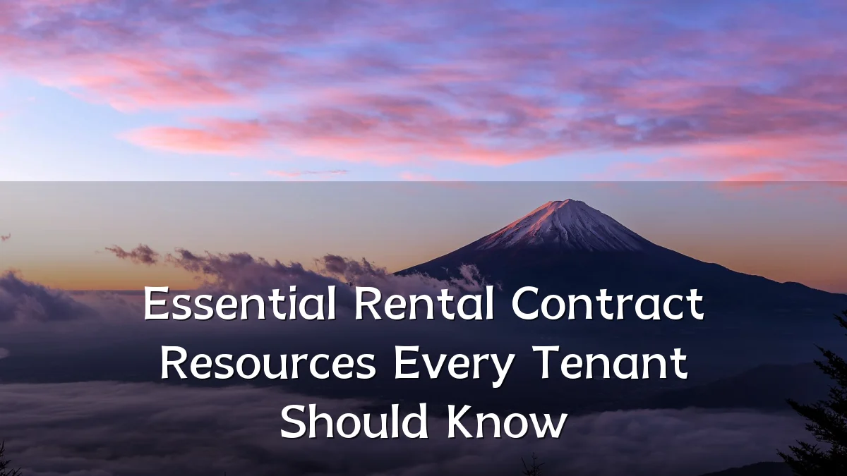 Essential Rental Contract Resources Every Tenant Should Know