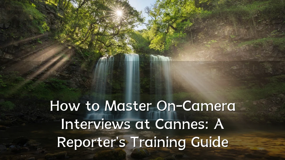 How to Master On-Camera Interviews at Cannes: A Reporter's Training Guide