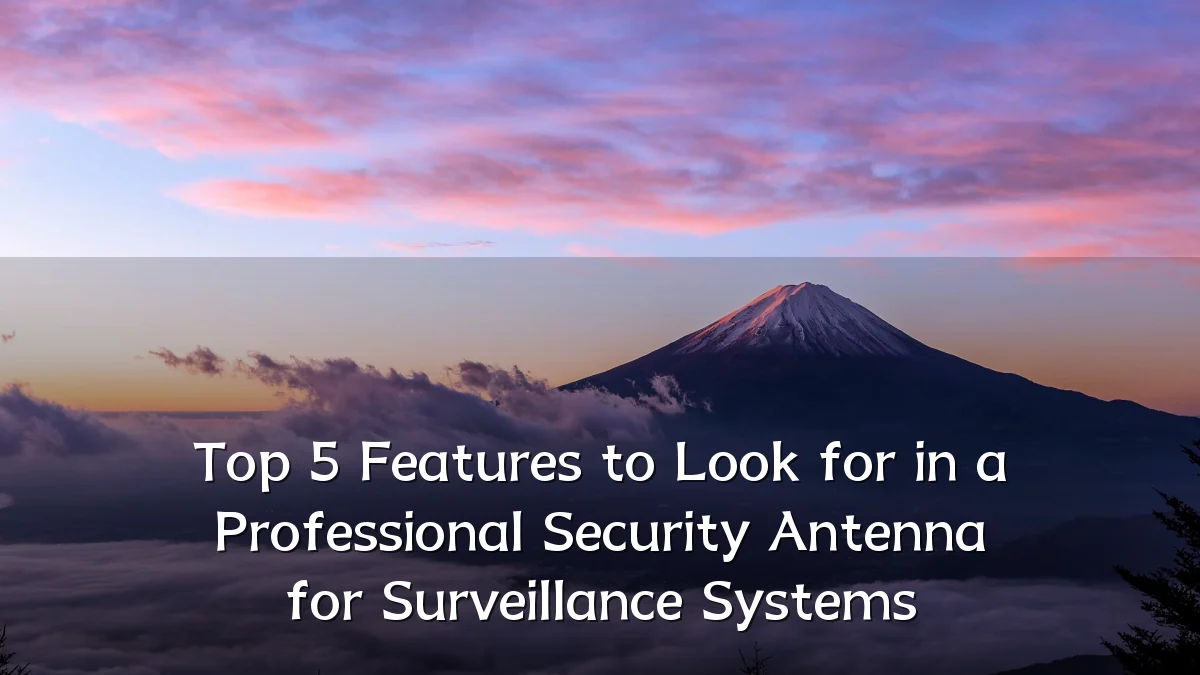 Top 5 Features to Look for in a Professional Security Antenna for Surveillance Systems