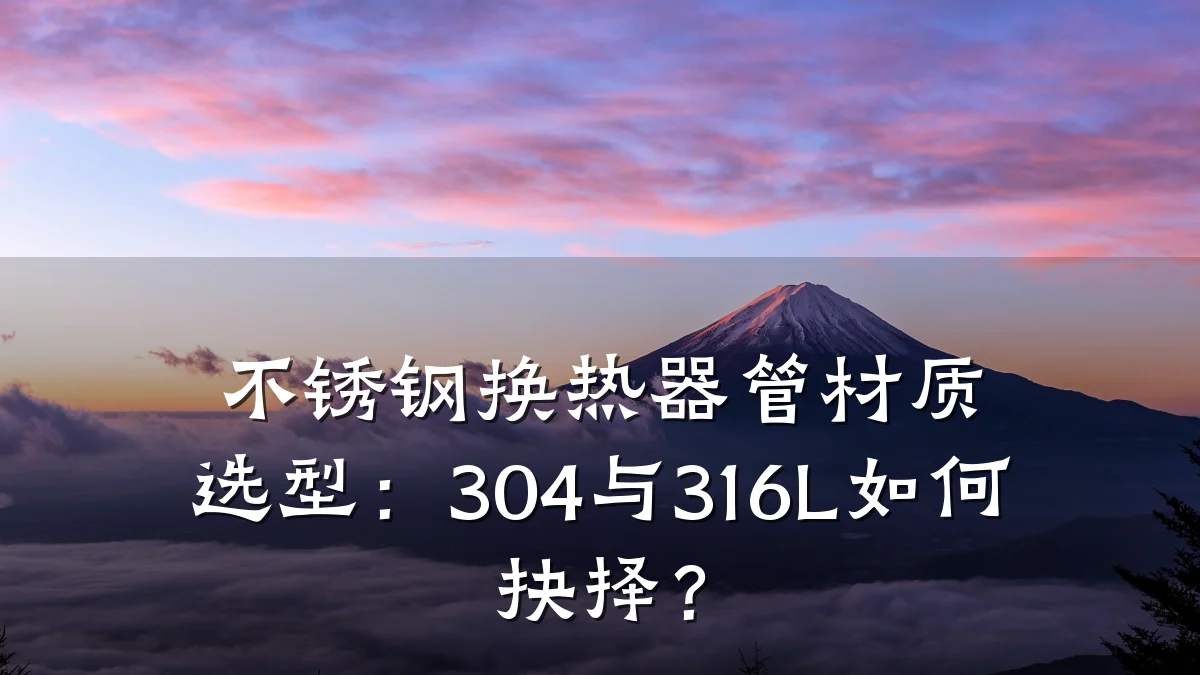 不锈钢换热器管材质选型:304与316L如何抉择?
