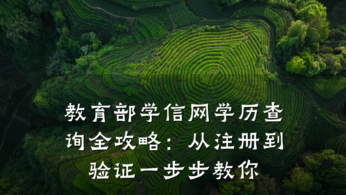 教育部学信网学历查询全攻略:从注册到验证一步步教你